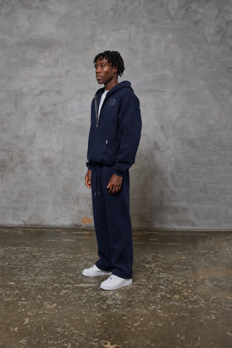 Club Basics Zip Hoodie v3 - Navy