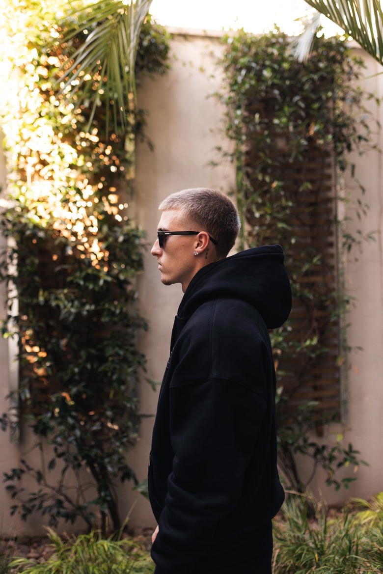 Club Basics Zip Hoodie - Matte black