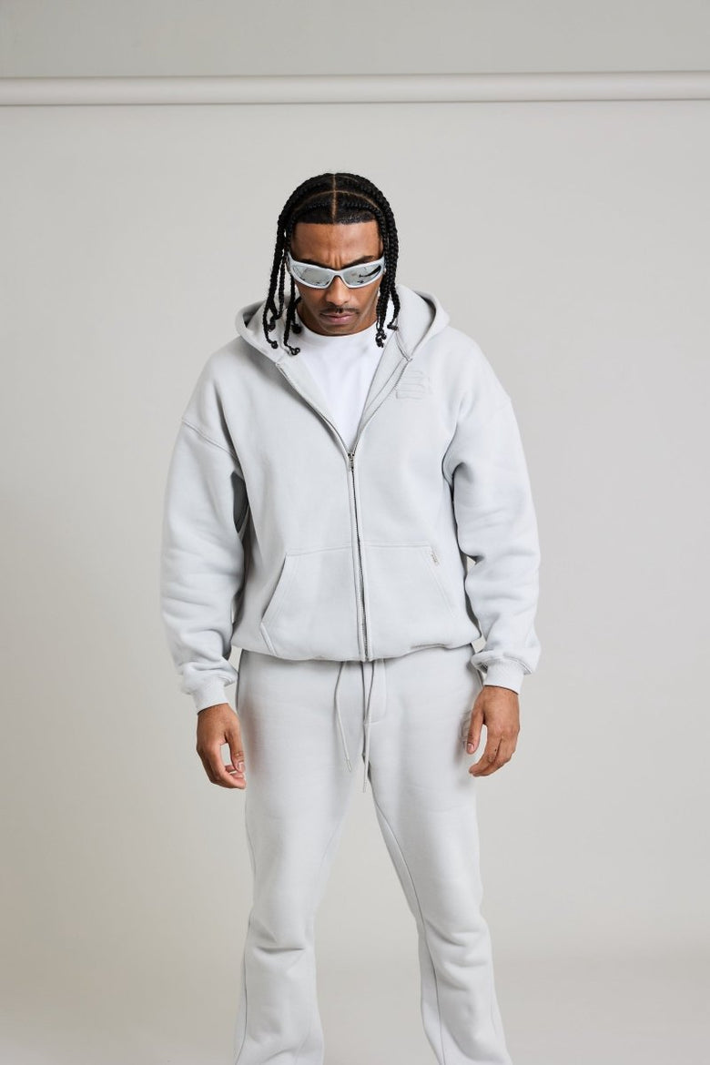 Club Basics Zip Hoodie V2 - Flat Grey