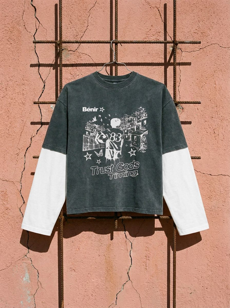 Favelas T-Shirt - Charcoal