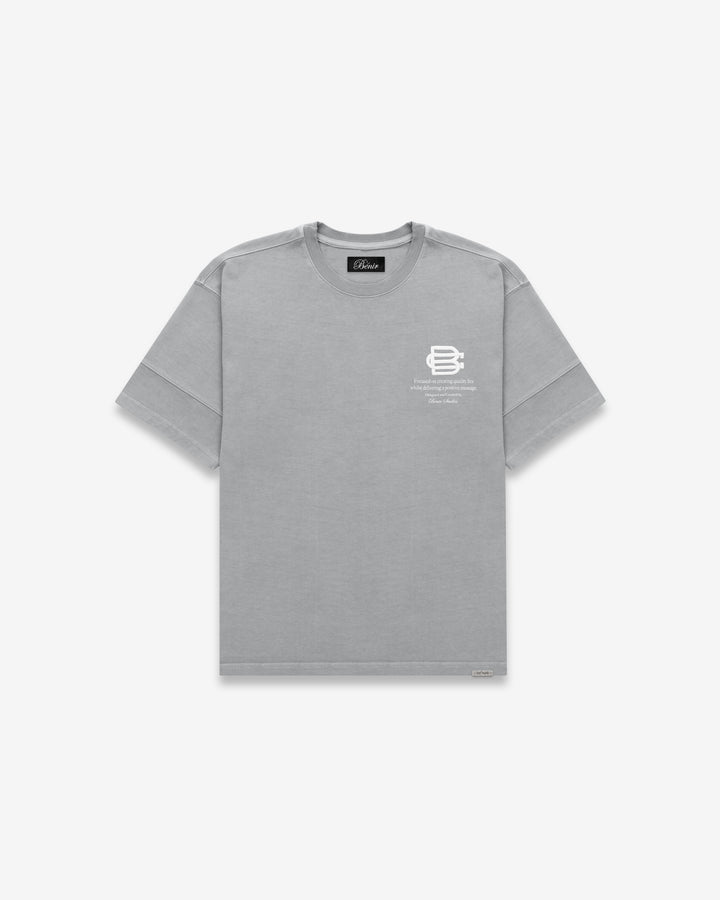 BC Quote Tee - Washed Grey