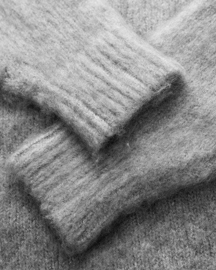 Mohair Knit BC Jumper - Light Grey