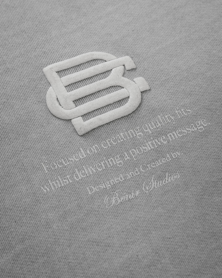 BC Quote Tee - Washed Grey