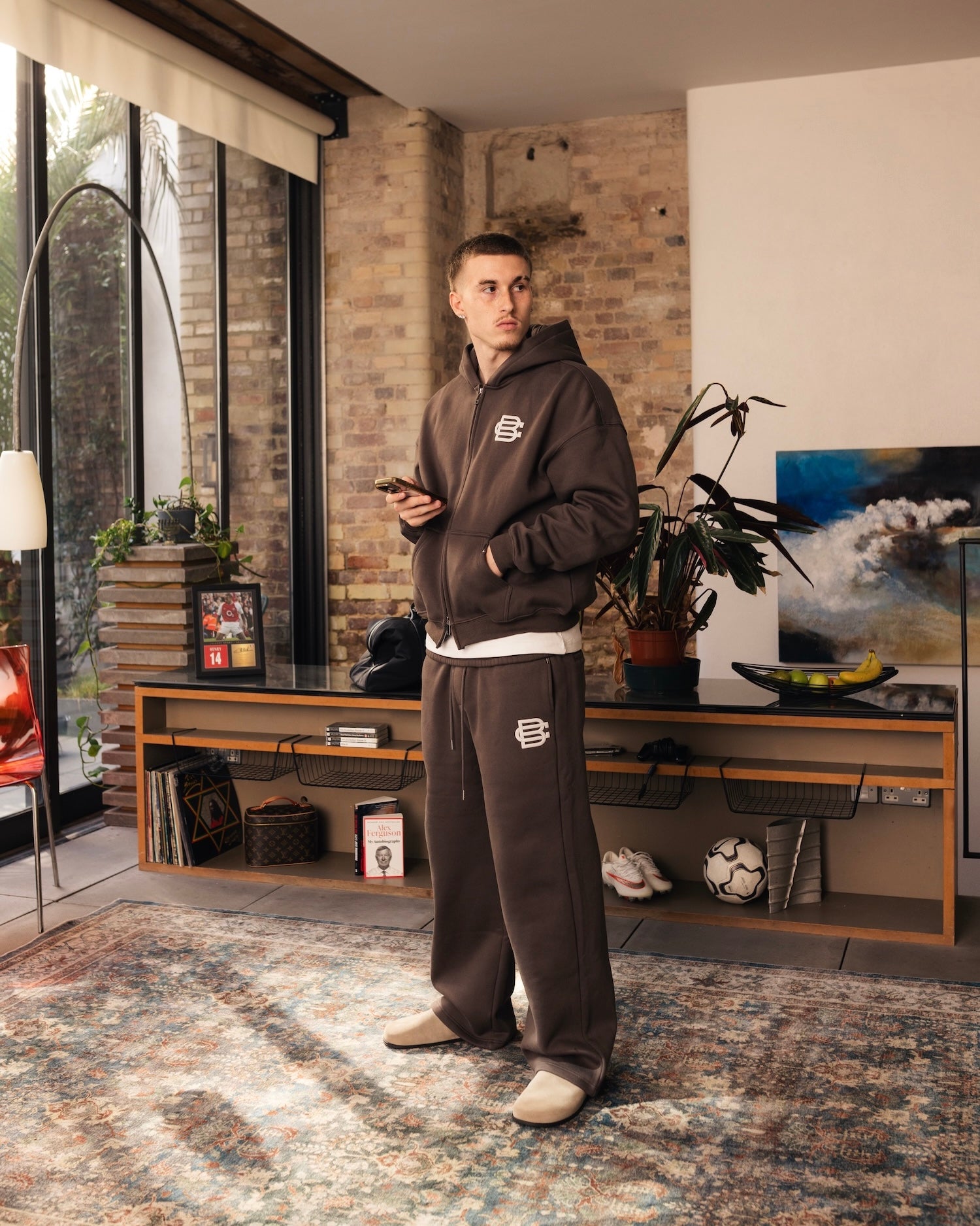 Club Basics Zip Hoodie - Mocha – Benir Clothing