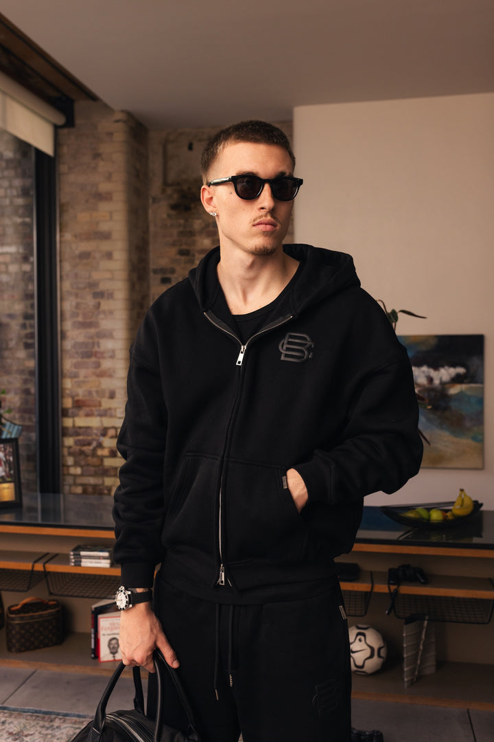 BC Basics Zip Hoodie - matt schwarz