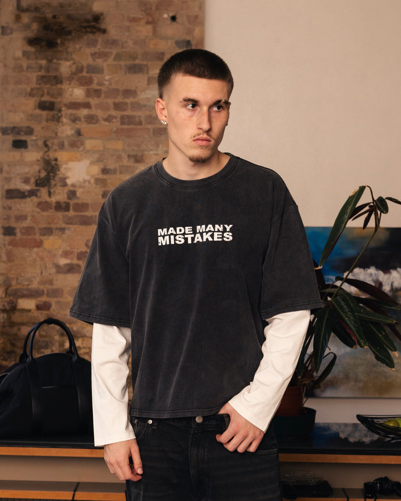 Made Many Mistakes T-Shirt - Charcoal