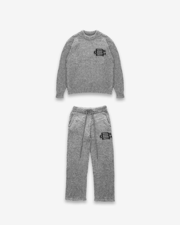 Mohair Knit BC Set – Light Grey
