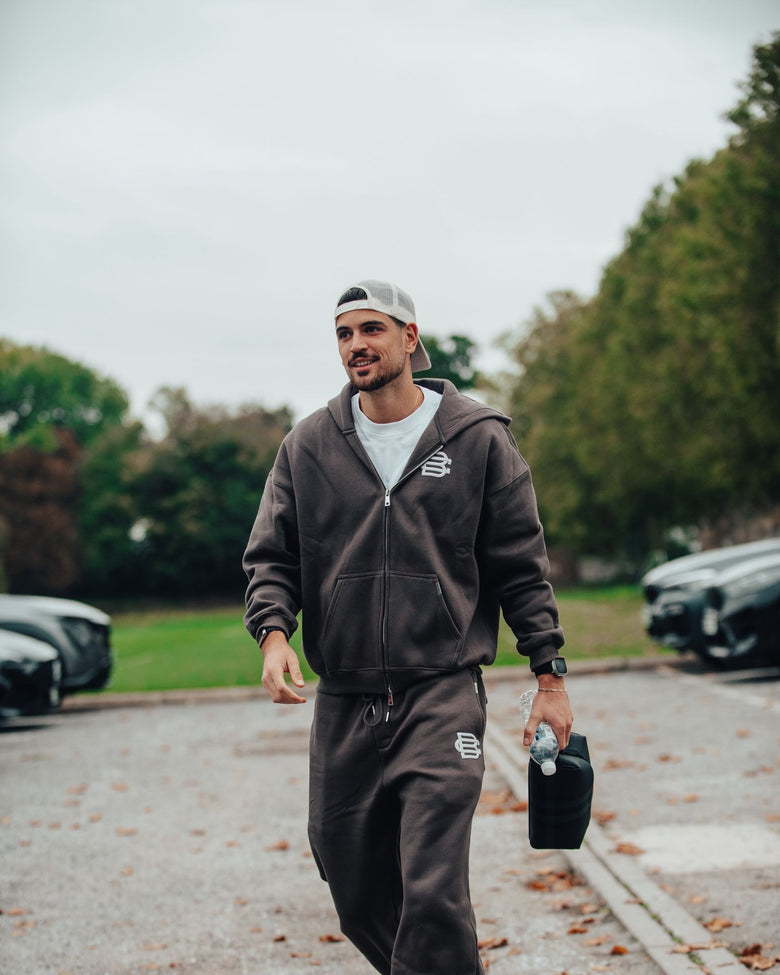 Club Basics Zip Hoodie - Mocha