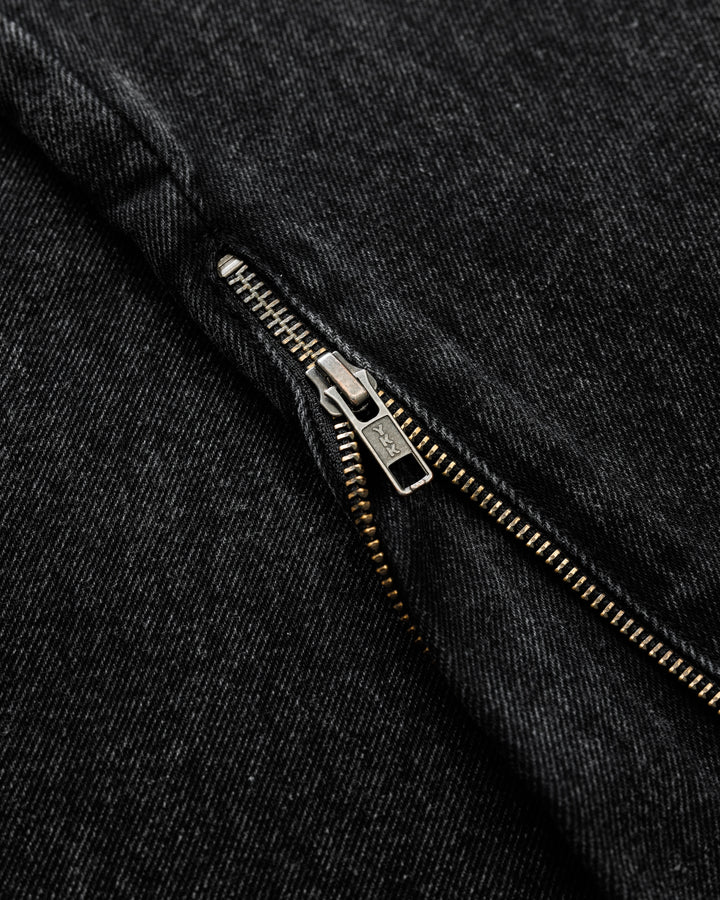 Zip Flare Denim - Blackout