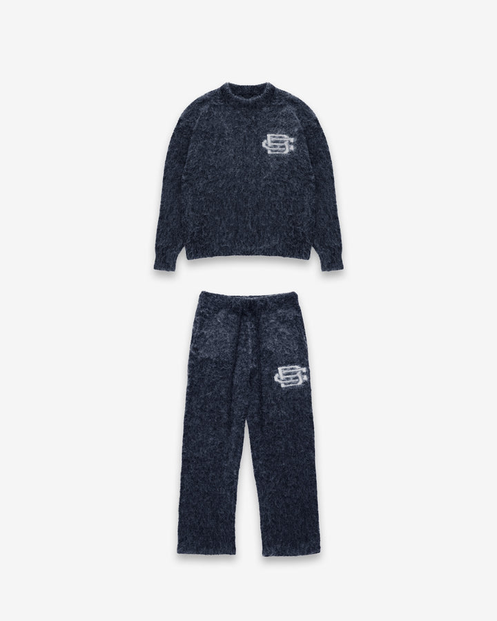 Mohair Knit BC Set - Navy