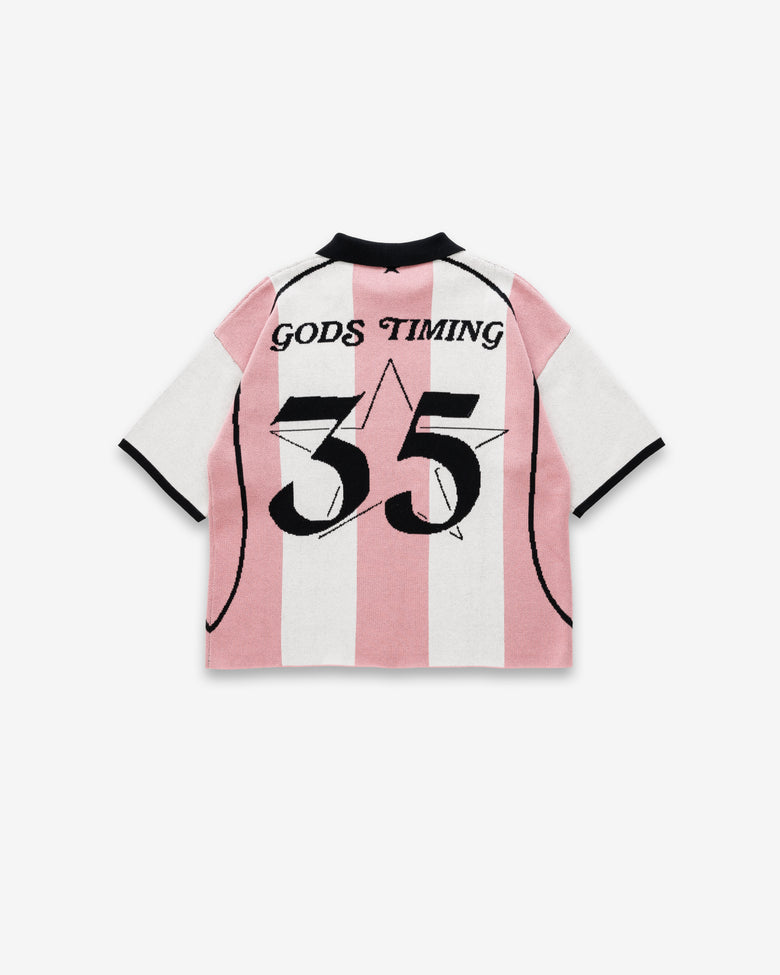 Miami Club Polo knit Jersey - White