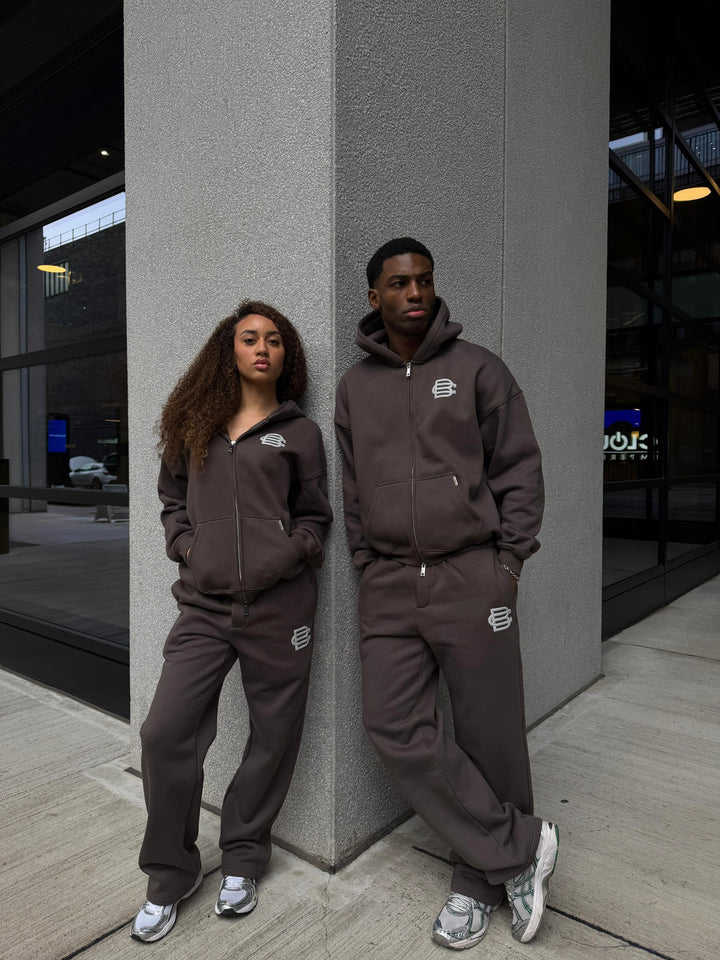 Bénir Club Basics Zip Hoodie - Storm