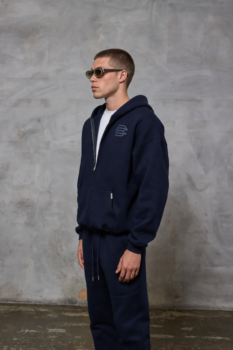 Club Basics Zip Hoodie v3 - Navy