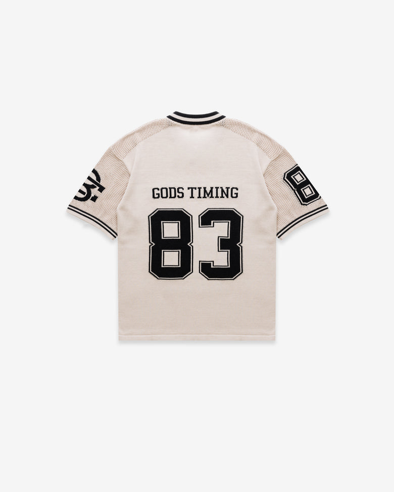 God’s Timing 83 knit Jersey - Cream