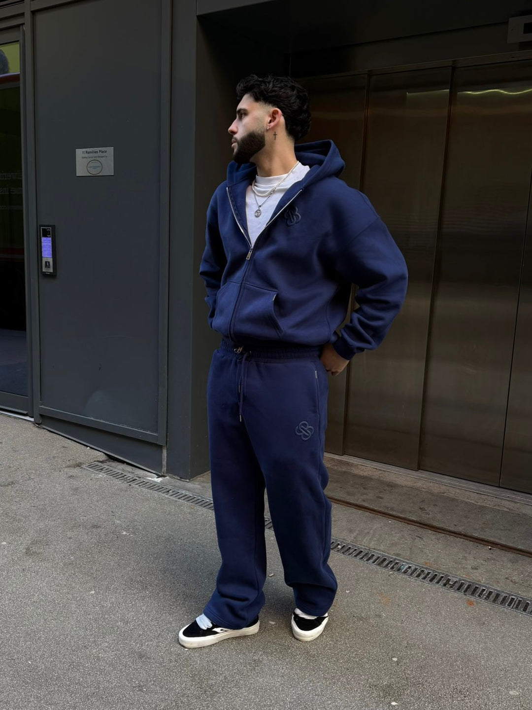 Bénir Club Basics Full Tracksuit - Navy