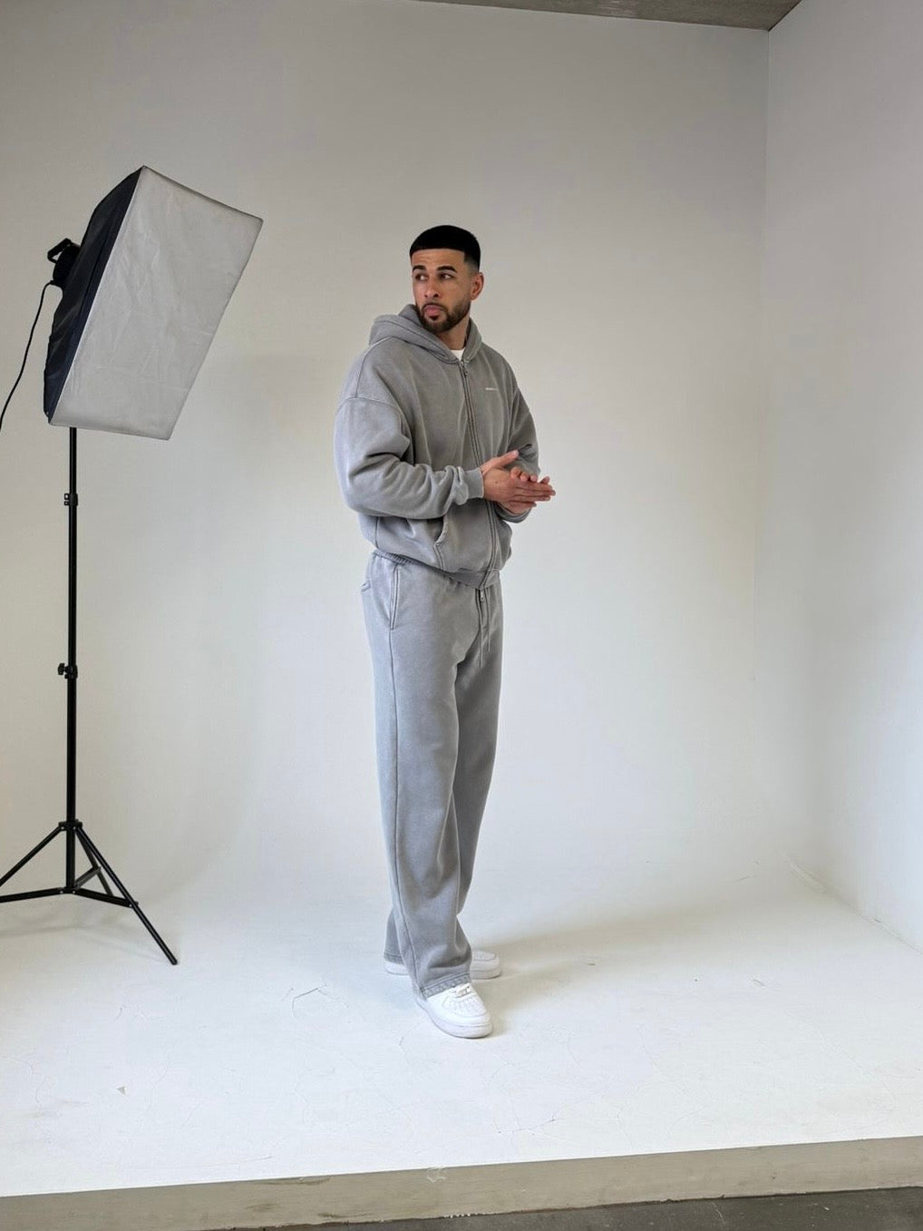 Bénir Club Basics Full Tracksuit  - Charcoal