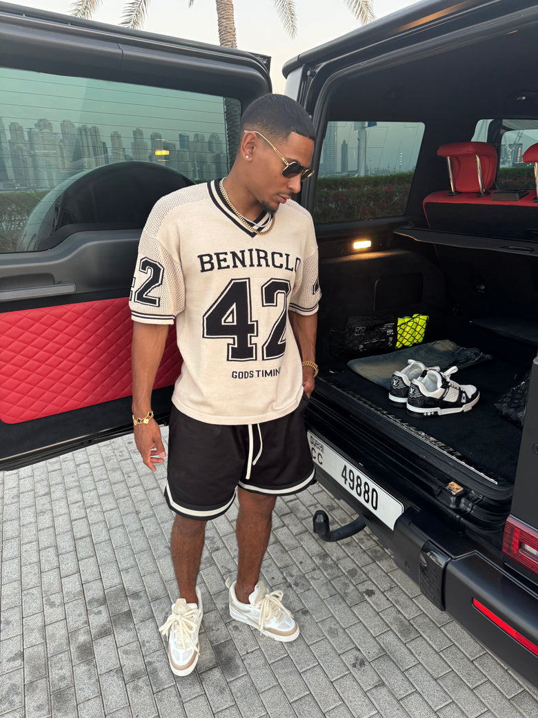 God’s Timing 83 knit Jersey - Cream