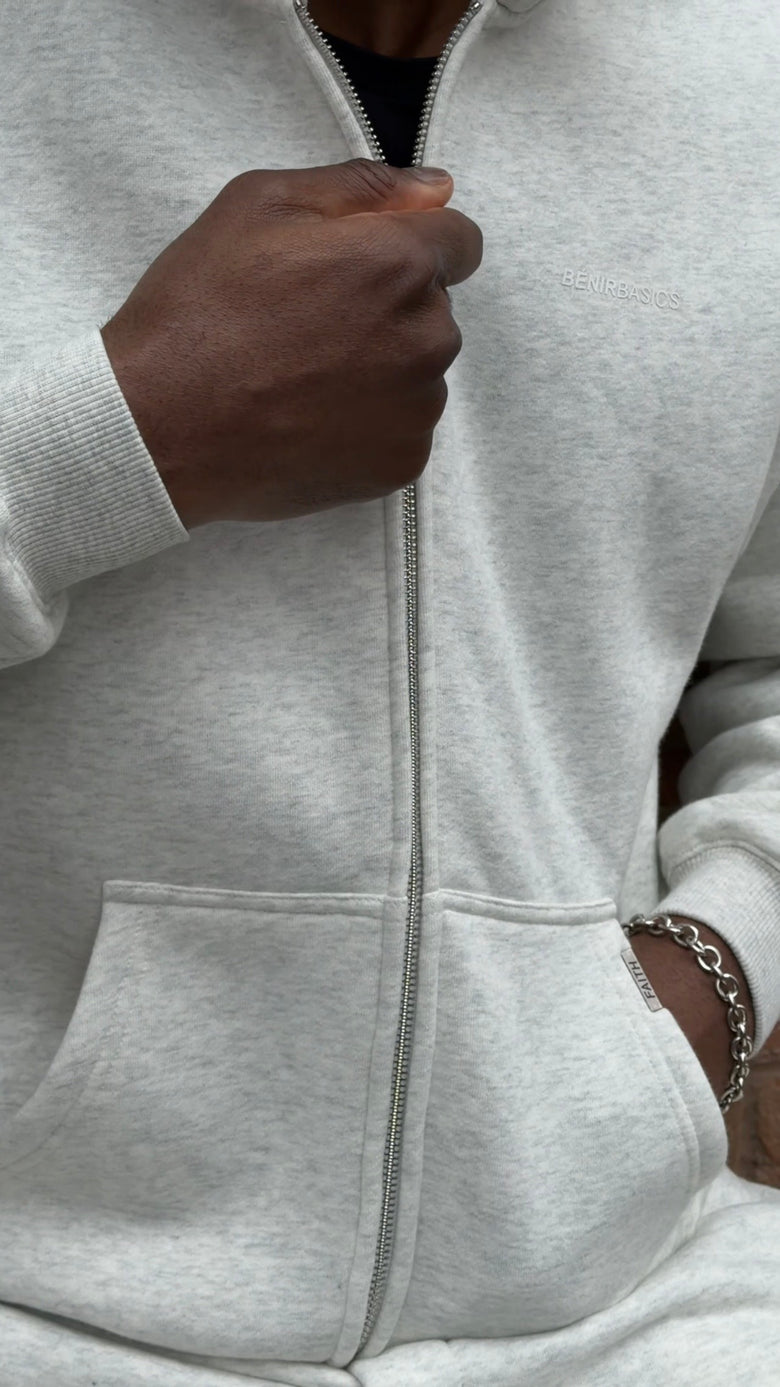 Bénir Club Basics Hoodie V2 - Marl Grey