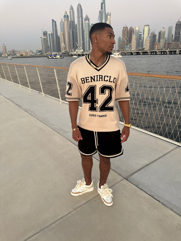 God’s Timing 83 knit Jersey - Cream