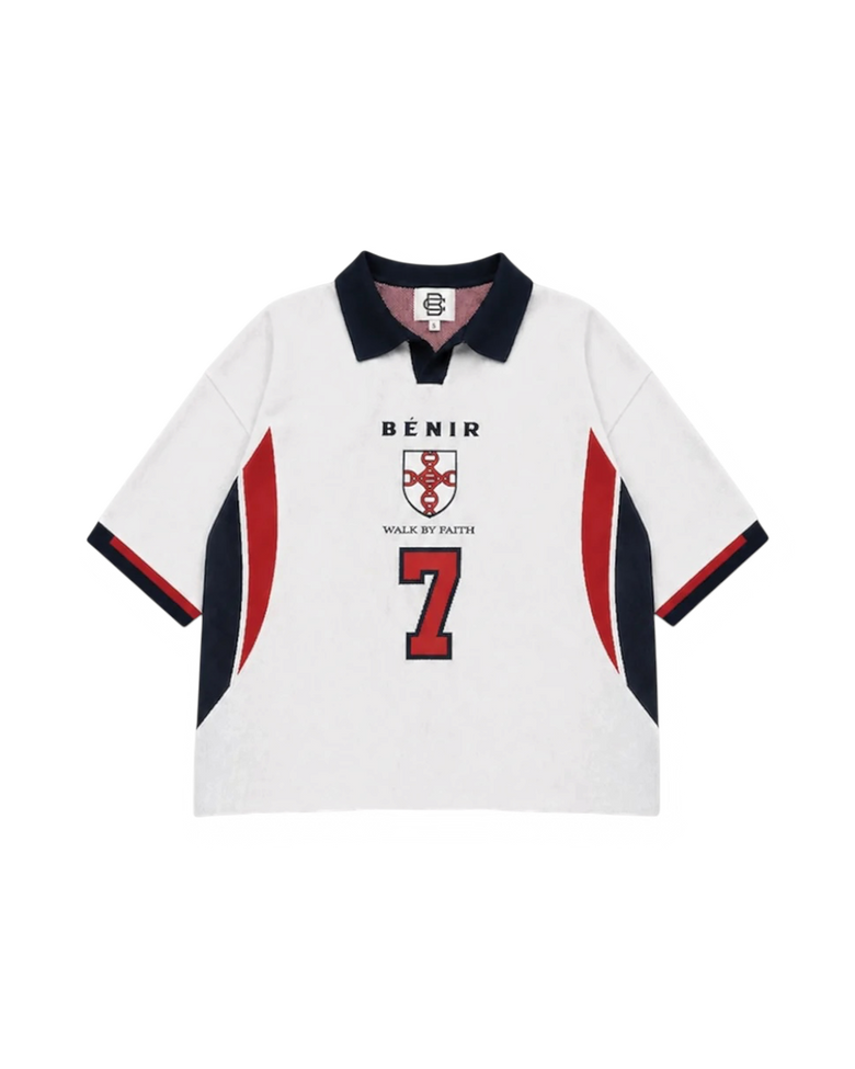 98 England knit Jersey - White