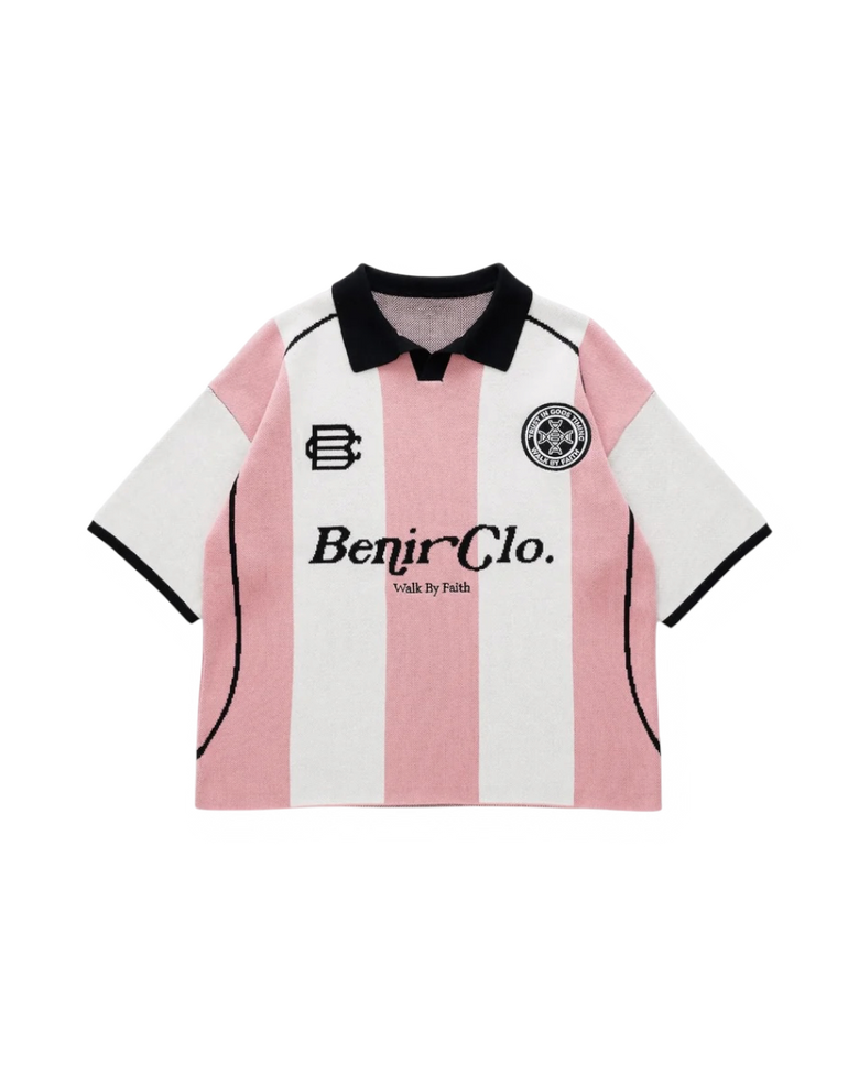 Miami Club Polo knit Jersey - White