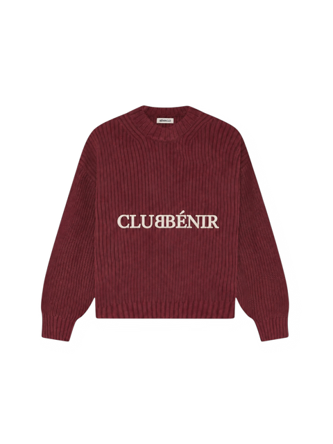 Ribbed BB Sweater - Red Wine