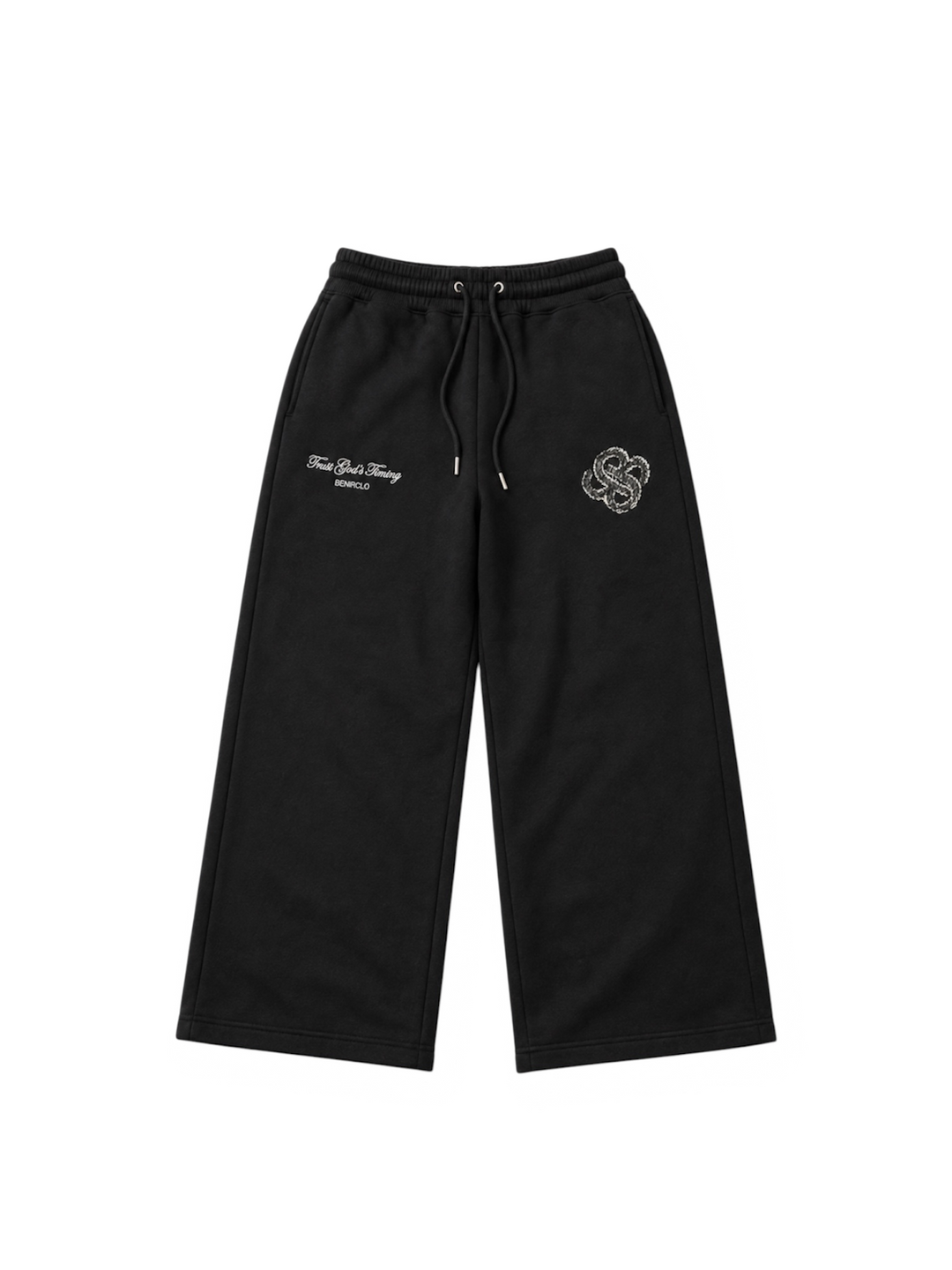 TGT Distressed Joggers - Matte Black