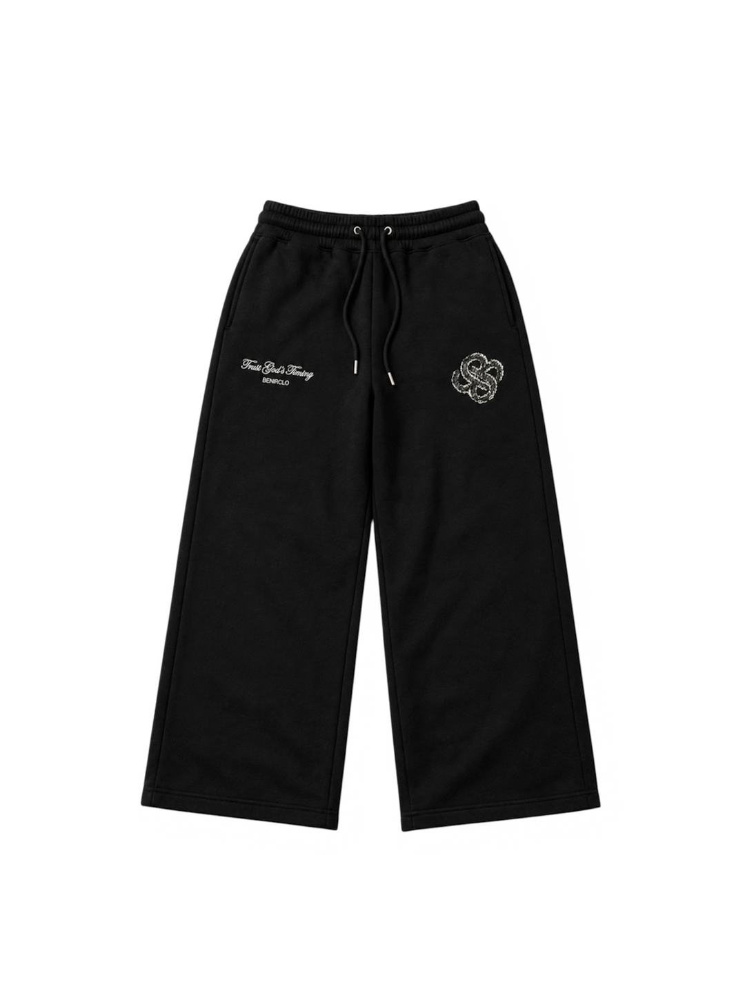 TGT Distressed Joggers - Matte Black