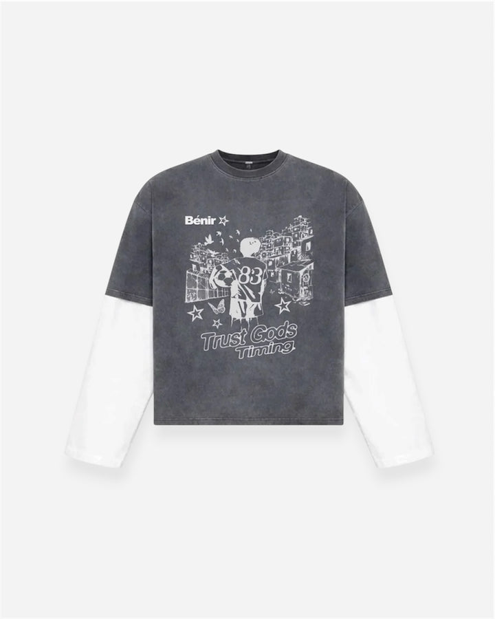 Favelas T-Shirt - Charcoal