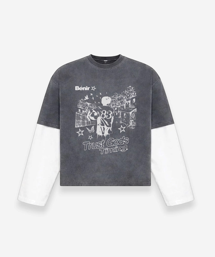 Favelas T-Shirt - Charcoal