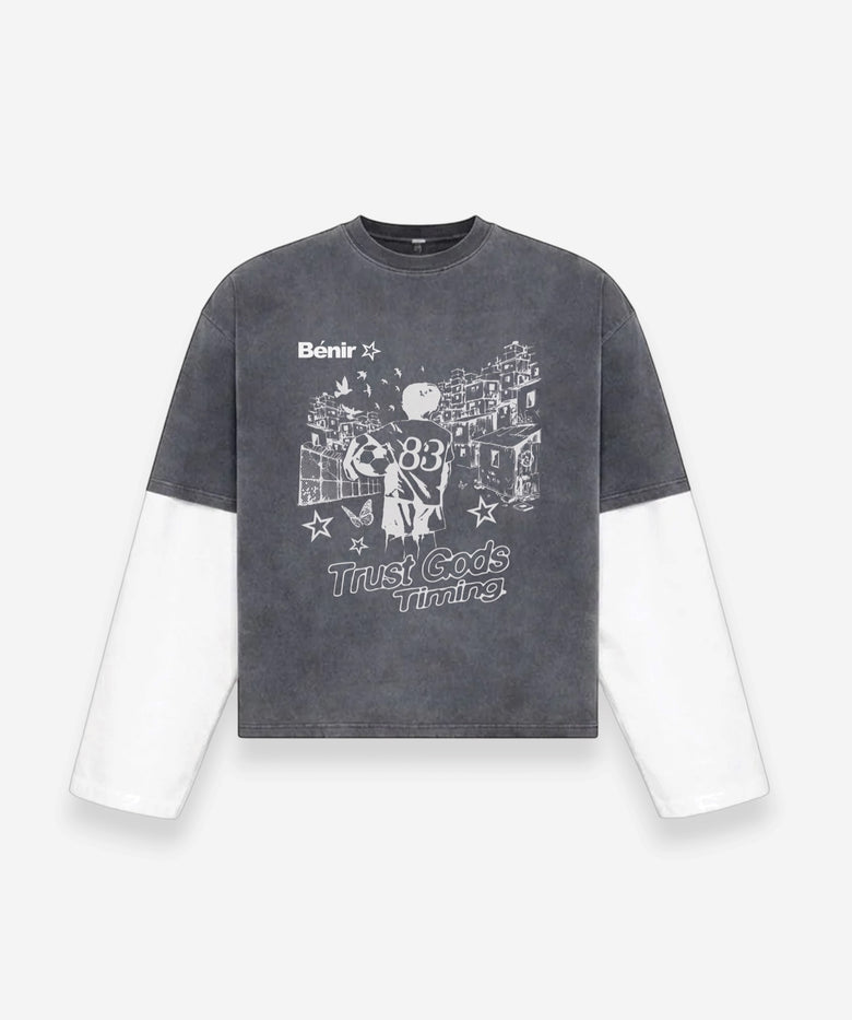 Favelas T-Shirt - Charcoal