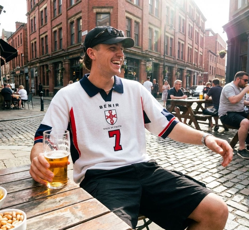 98 Becks inspired knit Jersey - White