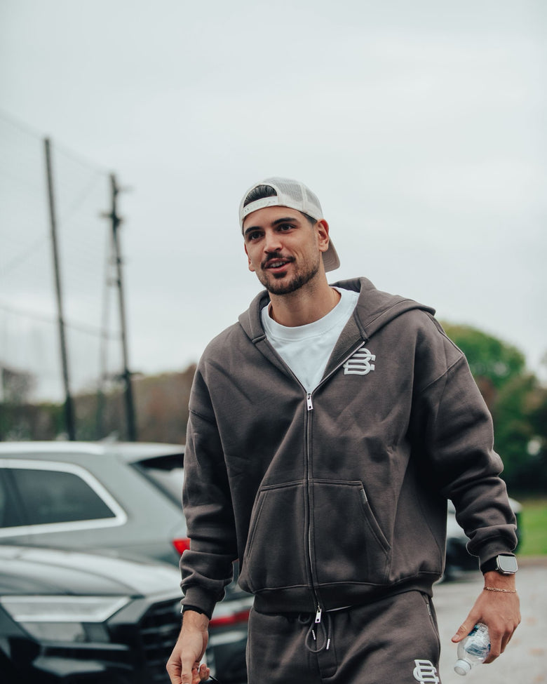 Club Basics Zip Hoodie - Mocha