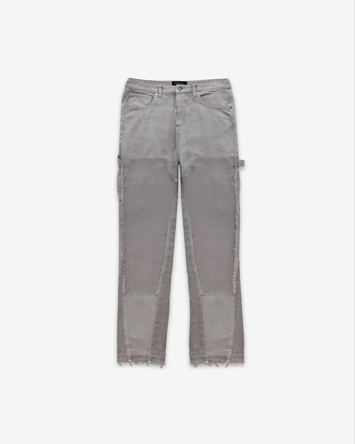 Flare carpentiere denim - nardo grigio