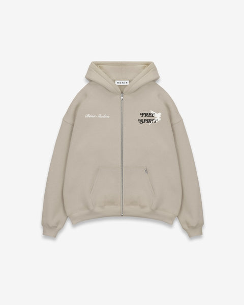 Free Spirit Spirit Zip Hoodie - Stone Beige