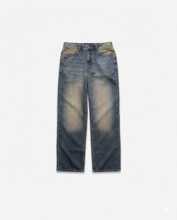 Relaxed Denim - Rust Blue