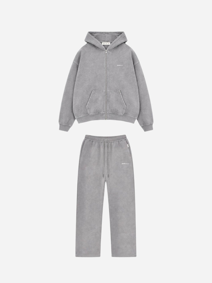 Bénir Club Basics Full Tracksuit  - Charcoal